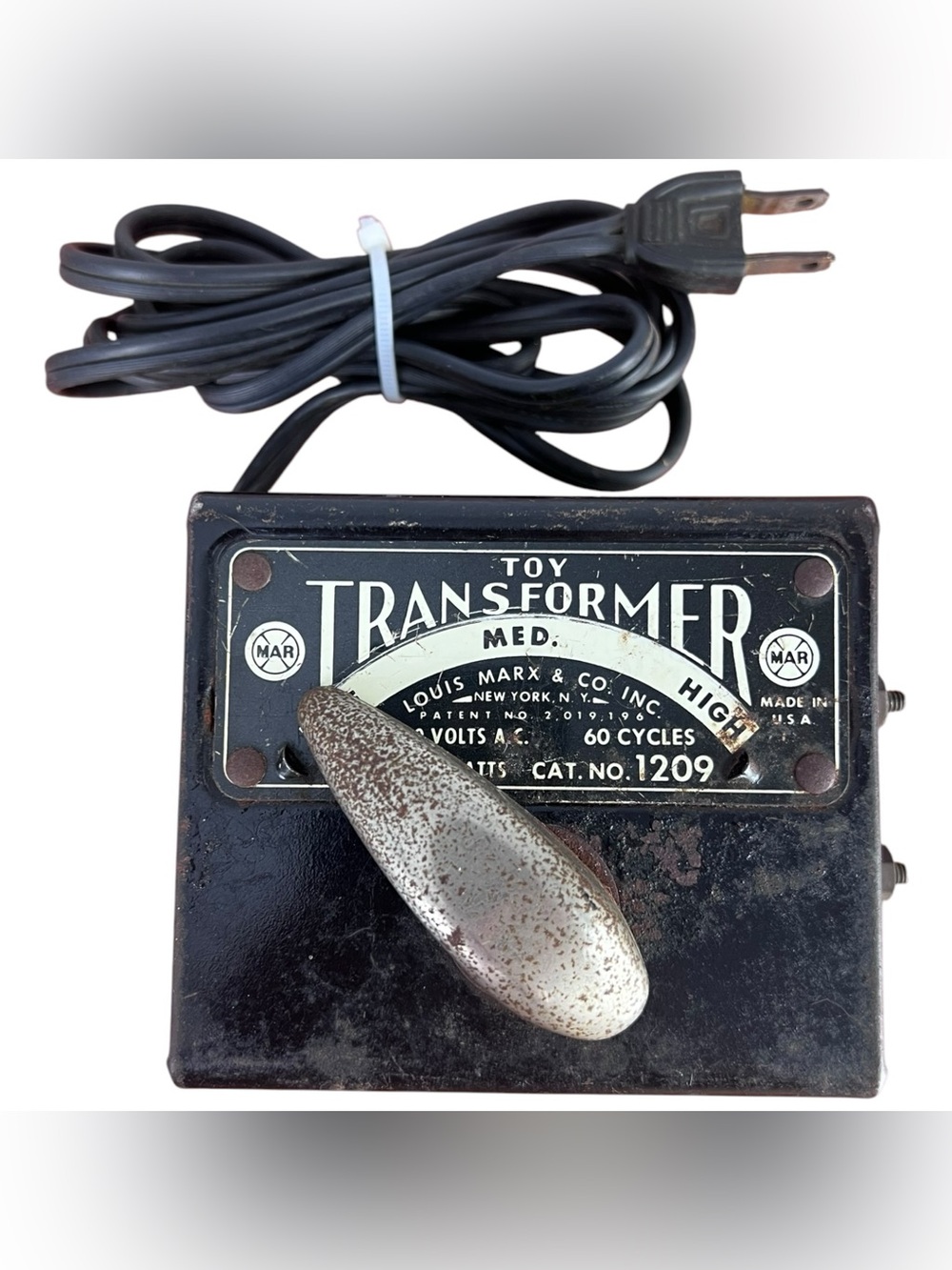 Vintage Louis Marx & Co No. 1209 Toy Train Transformer 50W - Tested & Working